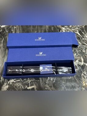 Swarovski Silver Crystal Bracelet with Blue Box